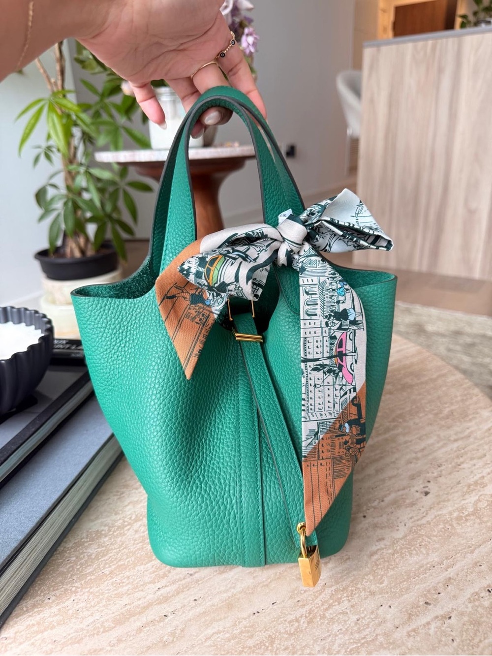 HERMES — picotin 18, rare colour, brand new comes with lock & keys (no twilly)